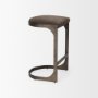 Picture of 69269 - Tyson 17L x 18W x 28H Brown/Gray Suede W/ Metal Frame Counter Stool