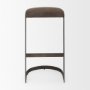 Picture of 69272 - Tyson 17L x 18W x 31H Brown/Gray Suede W/ Metal Frame Bar Stool