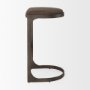 Picture of 69272 - Tyson 17L x 18W x 31H Brown/Gray Suede W/ Metal Frame Bar Stool