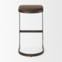 Picture of 69272 - Tyson 17L x 18W x 31H Brown/Gray Suede W/ Metal Frame Bar Stool