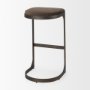 Picture of 69272 - Tyson 17L x 18W x 31H Brown/Gray Suede W/ Metal Frame Bar Stool