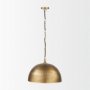 Picture of 70100 - Karina 24" Round Brass-tone Hammered Metal Dome  Pendant Light