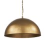 Picture of 70101 - Karina 36" Round Brass-tone Hammered Metal Dome Pendant Light