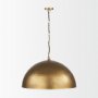 Picture of 70101 - Karina 36" Round Brass-tone Hammered Metal Dome Pendant Light