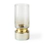 Picture of 67946 - Adriatic I Small Brushed Gold Metal Glass Vase