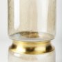 Picture of 67947 - Adriatic II Large Brushed Gold Metal Glass Vase