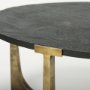 Picture of 69729 - Atticus Black Wood and Antiqued Gold Metal Coffee Table