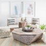 Picture of 67531 - Esagono Octagonal Reclaimed Wood End/Side Table w/ Storage