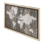 12806 - Old World Map Neutral by Mercana Studio Hand Embellished Textured Framed Art Print Matted under Glas