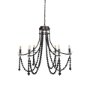 Picture of 70050 - Selma Black Wood Bead and Metal Chandelier