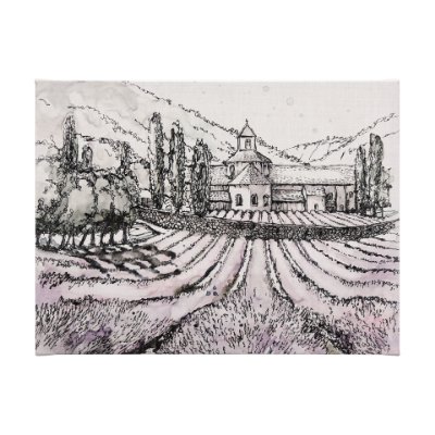 102313-L - Travel memories II by Mercana Studio a Hand Embellished Textured Canvas