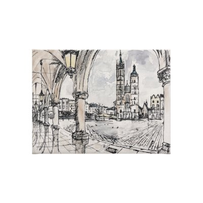 102315-S - Travel memories IV by Mercana Studio a Hand Embellished Textured Canvas