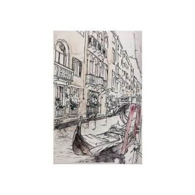 102316-S - Travel memories V by Mercana Studio a Hand Embellished Textured Canvas