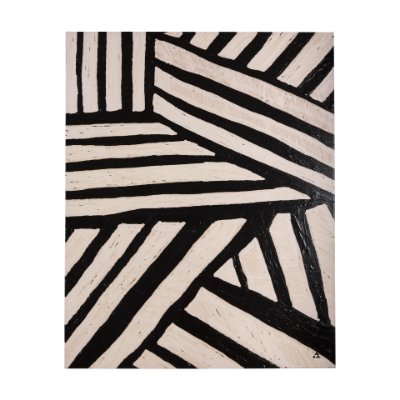 102340-L - Clay Pattern I by Mercana Studio a Hand Embellished Textured Canvas