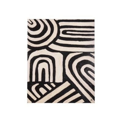 102341-S - Clay Pattern II by Mercana Studio a Hand Embellished Textured Canvas