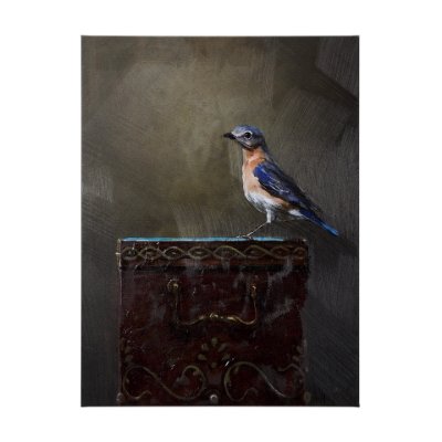 102345-L - Graceful Poise II  (Eastern Bluebird)(42 x 56)