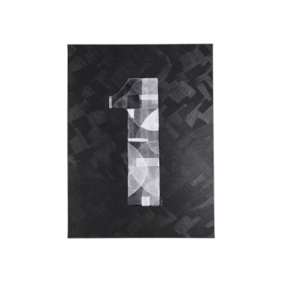 102361-S - Numbers I by Mercana Studio a Hand Embellished Textured Canvas