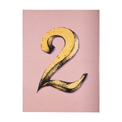 102362-L - Numbers II by Mercana Studio a Hand Embellished Textured Canvas