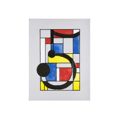 102365-S - Numbers V by Mercana Studio a Hand Embellished Textured Canvas