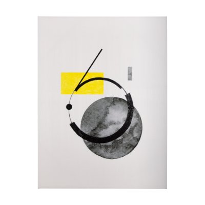 102366-L - Numbers VI by Mercana Studio a Hand Embellished Textured Canvas
