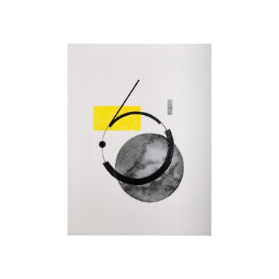 102366-S - Numbers VI by Mercana Studio a Hand Embellished Textured Canvas