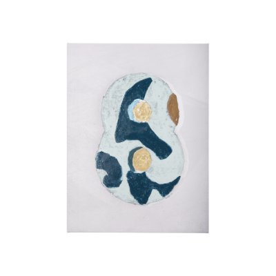 102368-S - Numbers VIII by Mercana Studio a Hand Embellished Textured Canvas