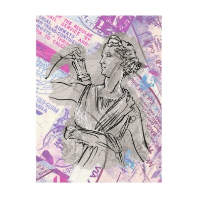 102377-L - Graffiti sculpture I by Mercana Studio a Hand Embellished Textured Canvas