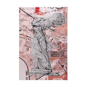 Graffiti Sculpture IV by Mercana Studio a Hand Embellished Textured Canvas