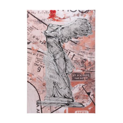 102380-L - Graffiti Sculpture IV by Mercana Studio a Hand Embellished Textured Canvas