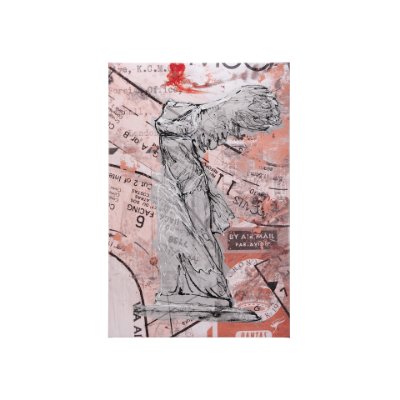 102380-S - Graffiti Sculpture IV by Mercana Studio a Hand Embellished Textured Canvas