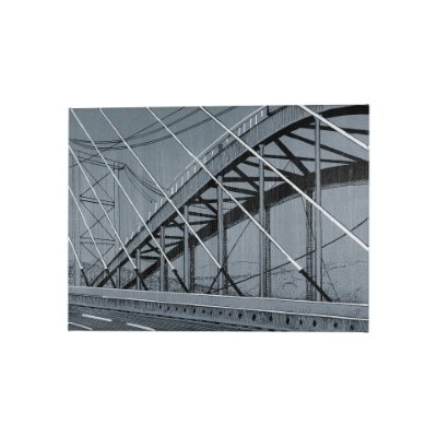 102407-S - Bridge II by Mercana Studio a Hand Embellished Textured Canvas