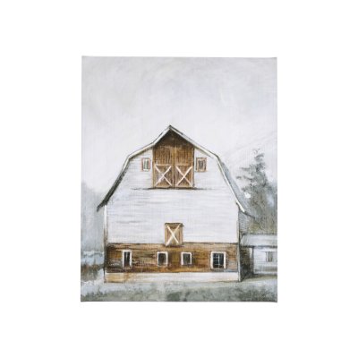102410-S - Old Barn II by Mercana Studio a Hand Embellished Textured Canvas