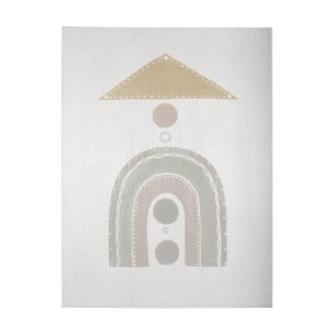 Pavilion Neutral I by Mercana Studio a Hand Embellished Textured Canvas