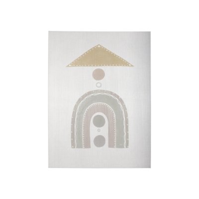 102415-S - Pavilion Neutral I by Mercana Studio a Hand Embellished Textured Canvas