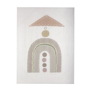 Pavilion Neutral I by Mercana Studio a Hand Embellished Textured Canvas