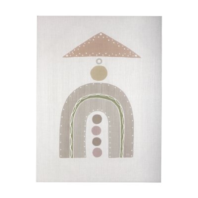 102416-L - Pavilion Neutral I by Mercana Studio a Hand Embellished Textured Canvas