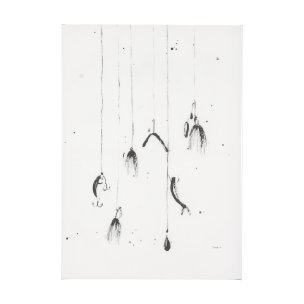 Fishing Lure by Mercana Studio a Hand Embellished Textured Canvas