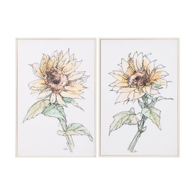 13655 - Sunflower I by Mercana Studio a Hand Embellished Textured Framed Art Print