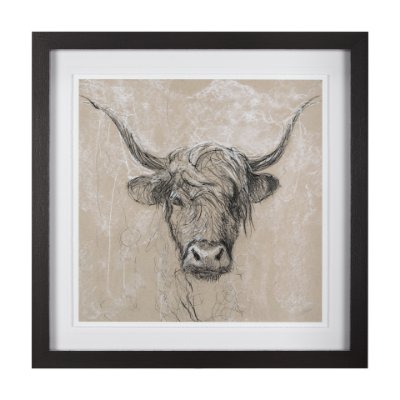14486 - Sketch of Animal VIII by Mercana Studio Hand Embellished Framed Art Print Matted under Glass