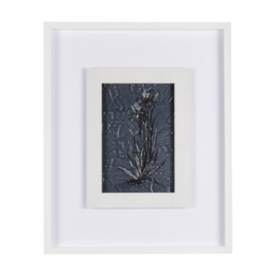 14568 - Botanical sketches IV (Blue) by Mercana Studio Hand Embellished Framed Art Print Matted under Glass