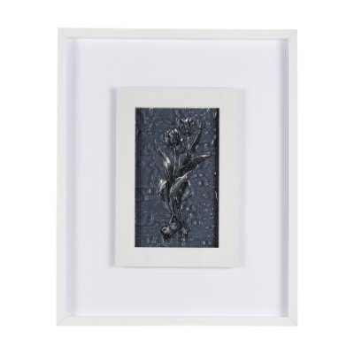 14569 - Botanical sketches I (Blue) by Mercana Studio Hand Embellished Framed Art Print Matted under Glass