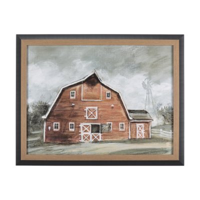 14606 - Old Barn IV by Mercana Studio a Hand Embellished Textured Framed Art Print