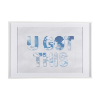 14645 - Simple Voice -This by Mercana Studio a Framed Art Print Matted under Glass