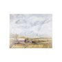 102327-S - Farmland view  I by Mercana Studio a Hand Embellished Textured Canvas