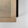 69748 - Arelius 49.5"L Rectangular Light Brown Wood w/ Black Metal Base Display Coffee Table
