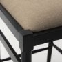 70193 - Trixie Black Wood Frame w/ Dark Taupe Fabric Seat Counter Stool