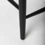 70193 - Trixie Black Wood Frame w/ Dark Taupe Fabric Seat Counter Stool