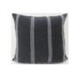 71095-CFD - Jayme 14x26 Gray/White Striped Cotton Lumbar Pillow Cover w/Filler