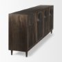 69955 - Tucker Dark Brown w/ Carved Arch Pattern 4 Door Sideboard