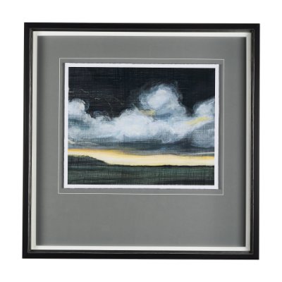 14698 - Stormy Skys I by Mercana Studio a Hand Embellished Textured Framed Art Print Matted under Glass